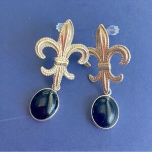 Fleur De Lis Sterling earrings